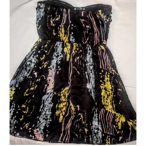 Matty M Matte Satin Strapless Sun/Cocktail Dress - Picture 5 of 5